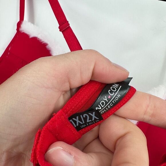 NWT Yandy Sexy Holiday Santa Lingerie Outfit Plus Size 1X 2X Mrs Claus Suit - Picture 10 of 12